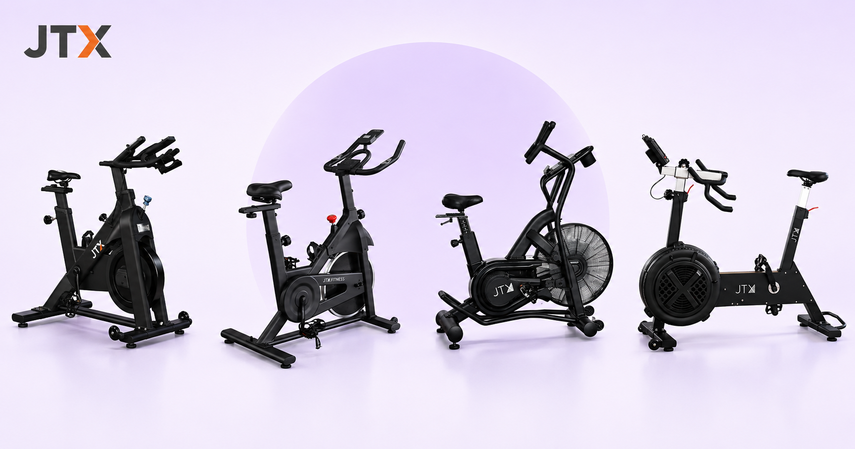 The JTX exercise bike range compared: Studio Pro, Cyclo-3M, Ignite AirX Rider and Mission Air