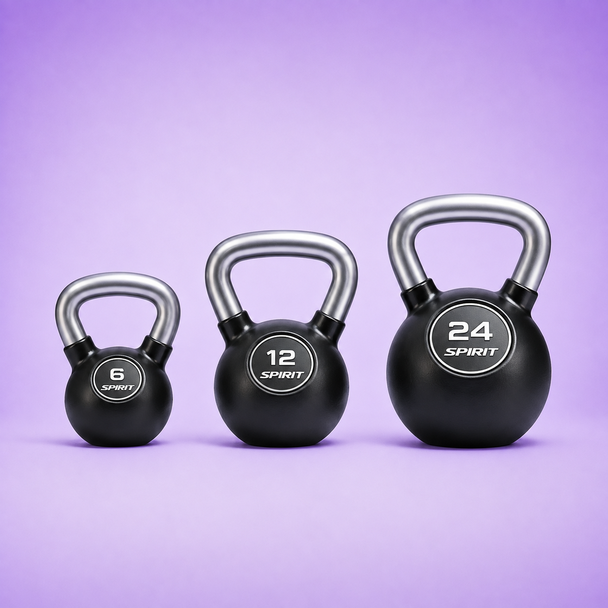 Spirit Fitness Rubber Encased Kettlebell