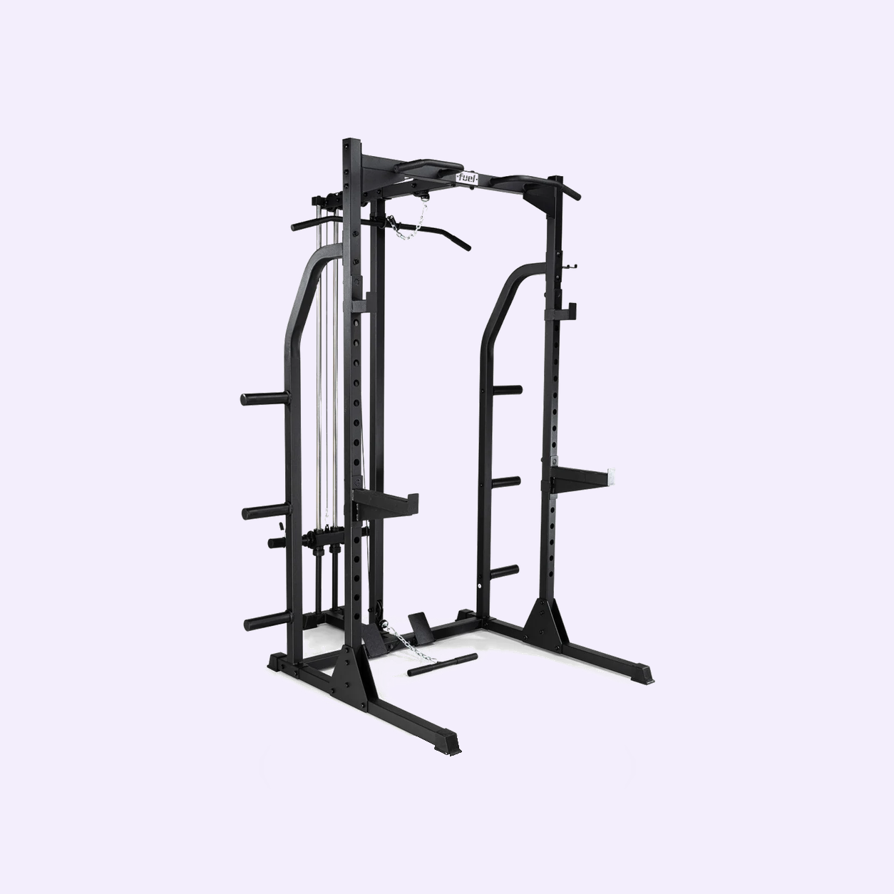 Fuel Fitness Power Rack with Hi-Lo Pulley